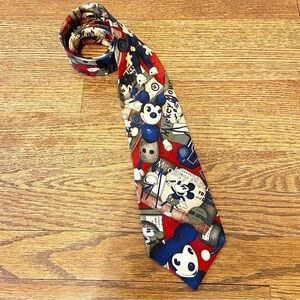 Disney | Atlas Design - Swedish Men’s 100% Silk Mickey Mouse Tie One Size